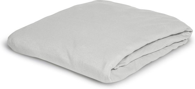 BIERBAUM Jersey Spannbetttuch Silber B: 190 cm, T: 200 cm - Bild 1