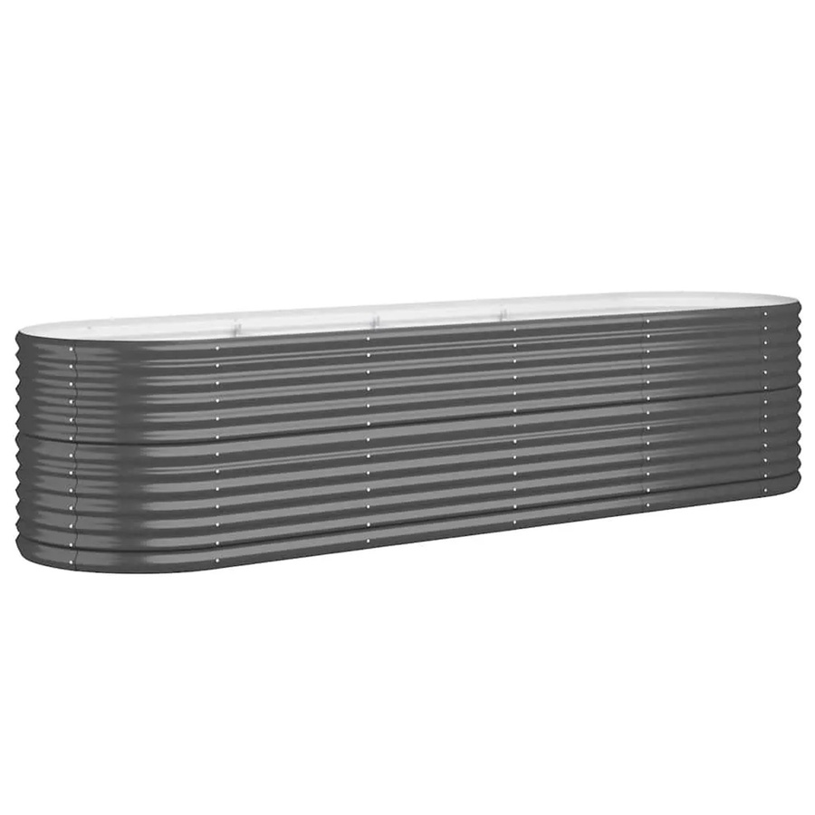 vidaXL Hochbeet aus verzinktem Stahl in Anthrazit, B/T/H: 296 x 80 x 68 cm - Bild 2