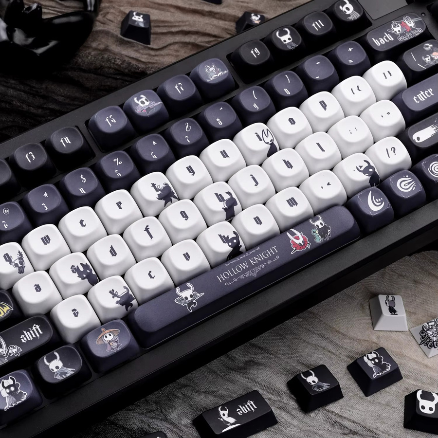 MAIMOOO Hollow Knight Theme Tastenkappen-Set MOA Cherry Profile PBT Custom Keycaps in Multicolour für mechanische Tastaturen - Bild 3