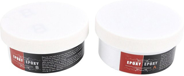 Selbsthärtende 2-Komponenten Modellierknete in Weiß für Modellierungen und Bauwerksreparaturen, 500 g (2 x 250 g) - Bild 1
