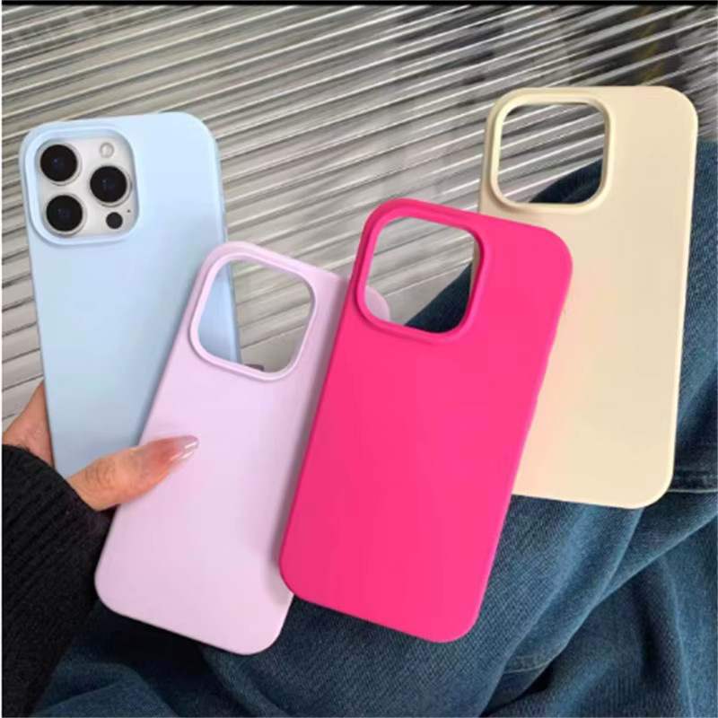 Stoßfeste Flüssigsilikon-Handyhülle für Apple iPhone 17 Pro Max, 16, 15, 14, 13 Pro Max in Grau und Multicolour - Bild 2