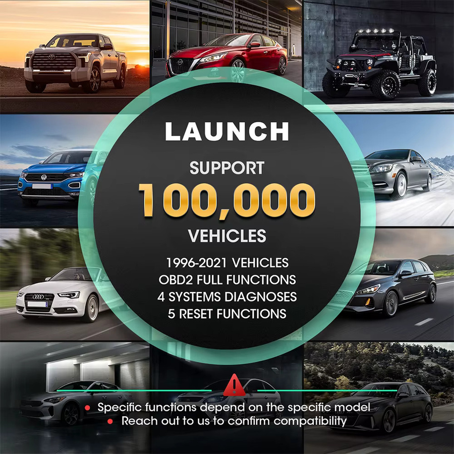 LAUNCH 2026 CRP129X Diagnosegerät Automotive OBD2 Scanner mit Vier-System-Diagnose in Rot - Bild 5