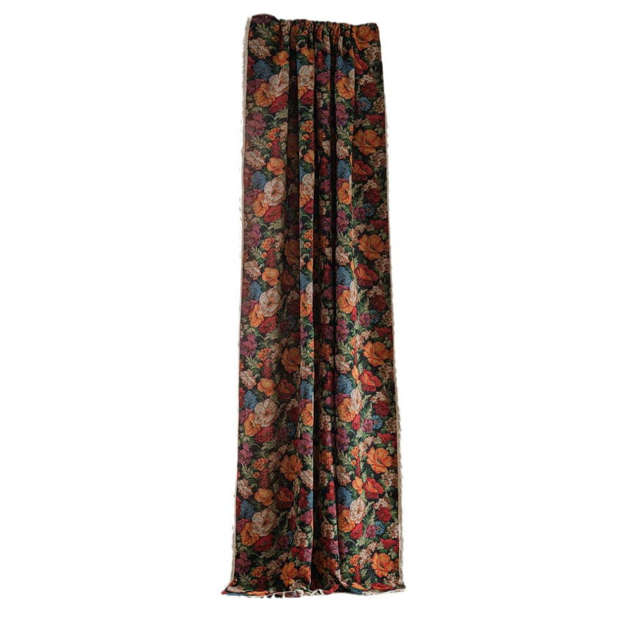 Imanqi Yun Floral Jacquard Küchen- und Erkerfenstervorhänge, halbtransparent, Multicolour - Bild 1
