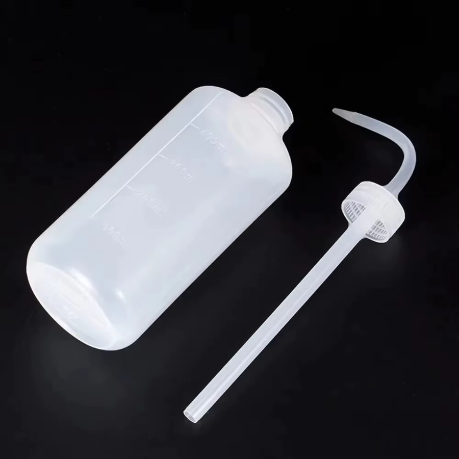 Transparente Quetschflasche mit gebogenem Auslauf für die Pflanzenpflege und Laborarbeit, 250 ml / 500 ml / 1000 ml - Bild 5