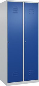 C+P Spind Classic PLUS Garderobenschrank mit 2 Abteilen, Zylinderschloss und 4 Garderobenhaken, Höhe: 185 cm, Breite: 80 cm, Tiefe: 50 cm - Bild 1
