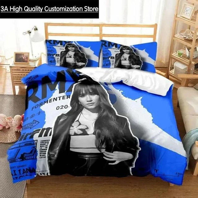 Bettwäscheset Aitana Ocana von Lodestar in Blau, 3-teiliges Set aus Microfaser bestehend aus Bettbezug und Kissenbezug, B/T: 140 x 200 cm - Bild 1