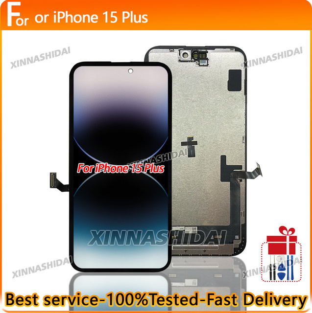 Incell LCD-Display und Touchscreen-Digitizer-Baugruppe Ersatz für iPhone 15 Plus in Schwarz von lianganbing - Bild 1