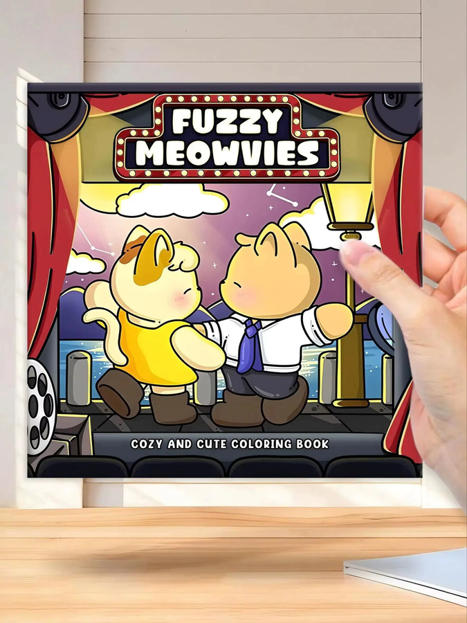 FUZZY MOVIES Malbuch, Tiere, für Erwachsene - Bild 5