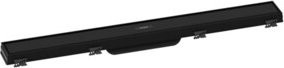 Hansgrohe RainDrain Match Duschrinne als Fertigset in Mattschwarz aus Edelstahl mit Geruchsverschluss, Breite: 70 cm - Bild 1