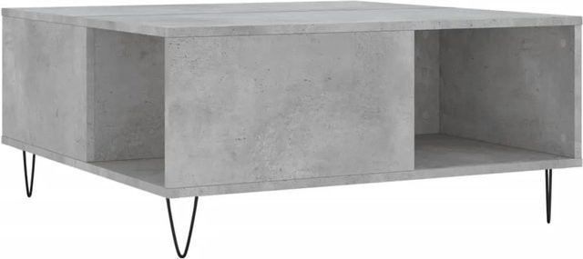 vidaXL Couchtisch Modell 1 in Betongrau, quadratisch, B/T/H: 80 x 80 x 36,5 cm - Bild 1