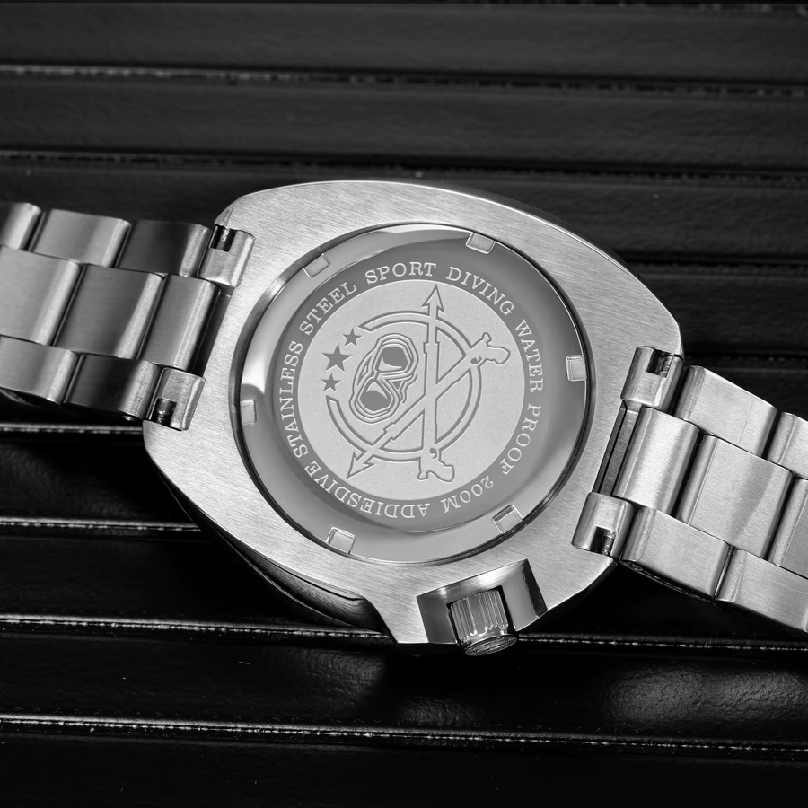 ADDIESDIVE Armbanduhr, Tauch-Quarzuhr, Edelstahl, Keramik, Grün, Herren - Bild 5