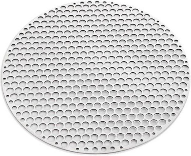 Edelstahl BBQ-Gitterrost in Silber für Holzkohlegrills, Durchmesser: 28 cm - Bild 1