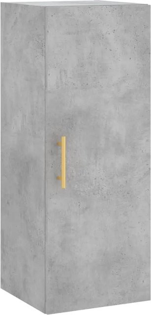 vidaXL Wandschrank in Betongrau mit Schwenktüren, B/T/H: 34,5 x 34 x 90 cm - Bild 1