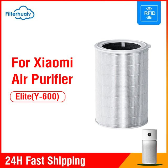 Filterhualv Ersatzfilter für Xiaomi Luftreiniger Elite Y-600, 3-in-1 HEPA H13 Filtration mit 5 Schichten, Weiß - Bild 1