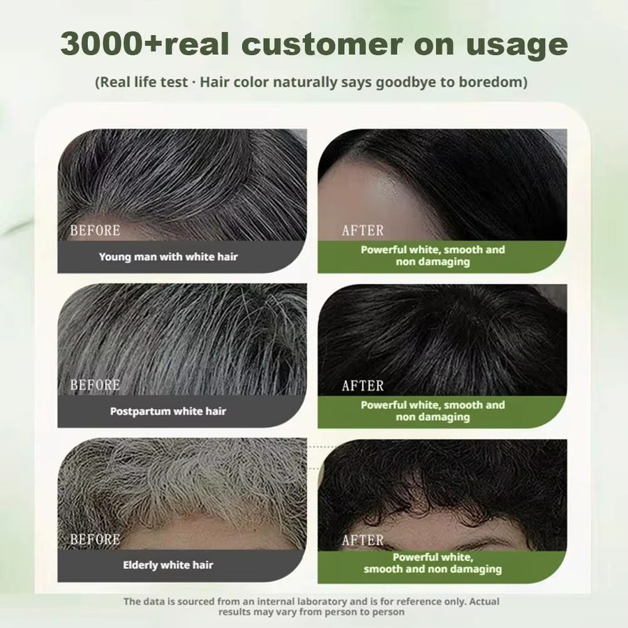 Gel-Shampoo Haarfärbemittel mit Pflanzenextrakt, Unisex - Bild 5