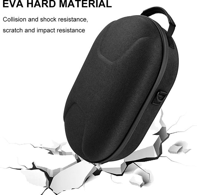 VODOOL EVA-Reisetasche für Meta Quest 3 VR-Headset, wasserdichte und stoßfeste Schutzbox in Schwarz mit verstellbarem Schultergurt - Bild 1
