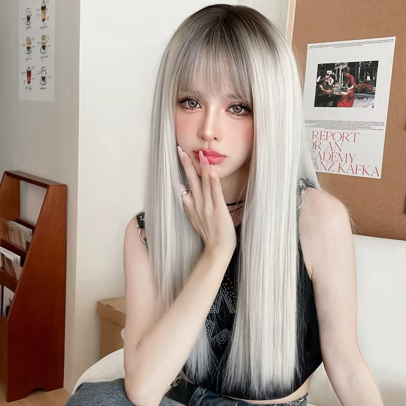 7JHH WIGS Perücke, beige, lang, gerade, Damen - Bild 2