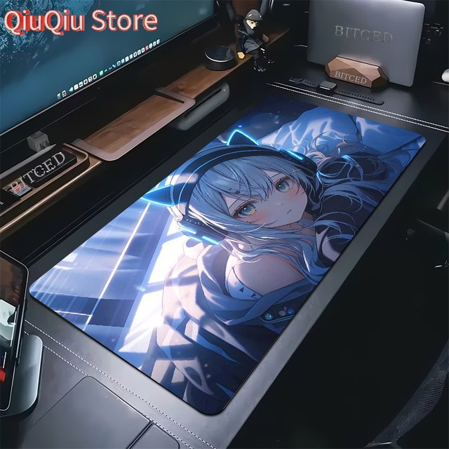 Potdemiel Gaming-Mauspad mit Anime-Mädchen Design in Multicolour mit Rastkante und rutschfester Unterseite - Bild 1