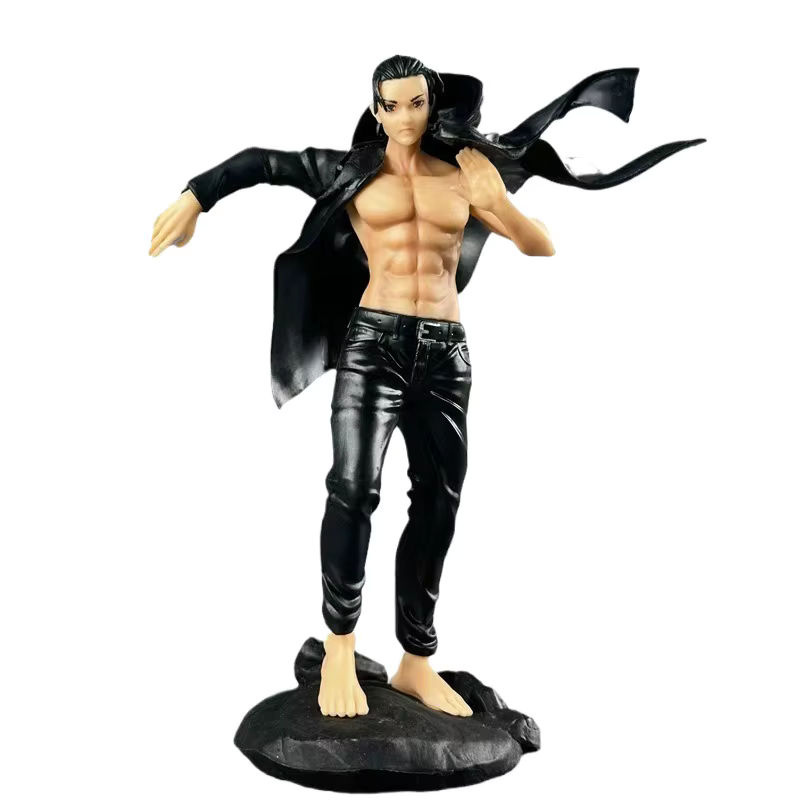 Bandai Anime Eren Jaeger Figur in Schwarz mit Umhang aus Kunststoff, Höhe: 18,5 cm - Bild 5