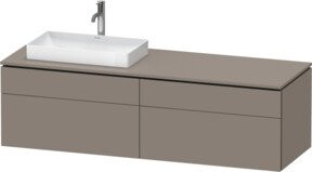 Duravit Waschtischunterschrank L-Cube in Weiß, B/T/H: 162 x 55 x 48,2 cm - Bild 1