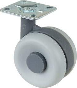 BS Doppelrolle aus Kunststoff in Grau (F362.061) - Bild 1