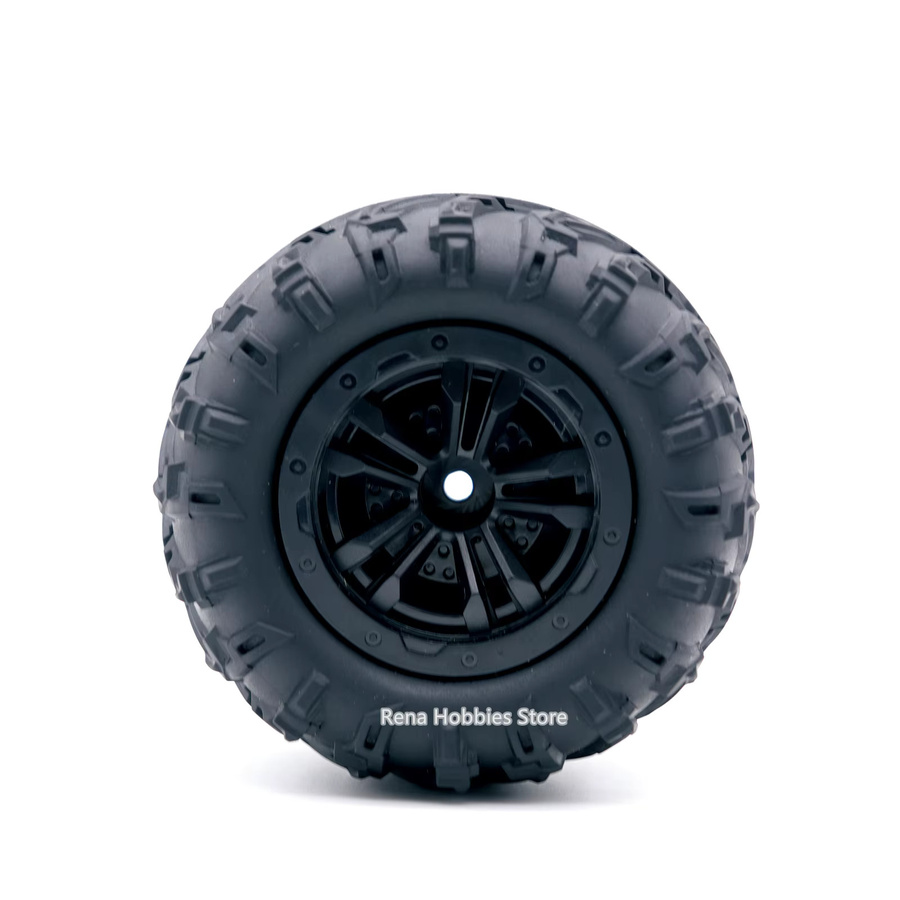 Brilliant Monster Truck Rad Reifen, 4-teiliges Set, 1:16, Schwarz, Gummi - Bild 3