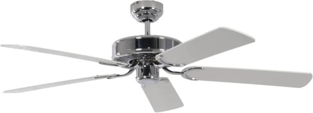 Pepeo Deckenventilator Potkuri Stahl in Weiß mit 132 cm Durchmesser und Zugkette - Bild 1