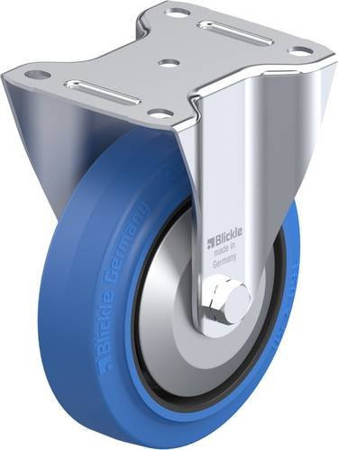 Blickle Bockrolle B-POEV 160KA-SB-FA aus verzinktem Stahl mit Rad-Durchmesser 160 mm und einer Tragfähigkeit von 400 kg - Bild 1
