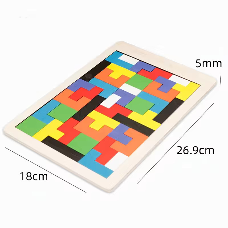 GUEN Holzpuzzle Tangram, Lernspielzeug, 1-teiliges Set - Bild 6