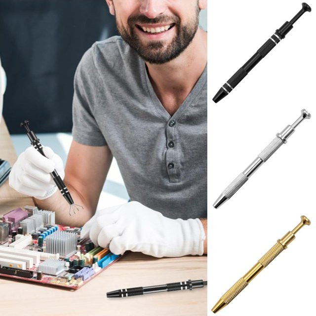4-Klauen-Schmuckgreifer aus Aluminiumlegierung in Blau für Perlen, Kleinteile und Nägel - Bild 1