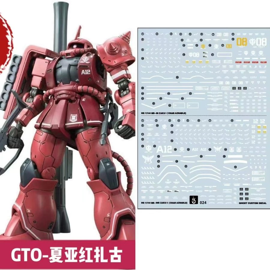 WEIMEI Char Zaku II Actionfigur, 1/144 Maßstab, Montage Modellbausatz - Bild 3