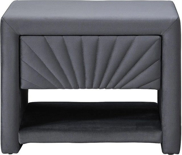 Nachttisch Ulami von Vente-unique in Anthrazitgrau, Breite: 50 cm - Bild 1