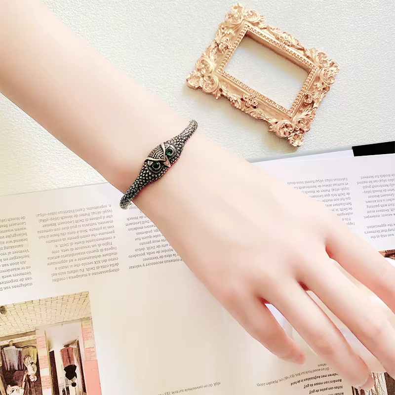 Sole Memory Armband, 925 Silber, Zirkon, Eule, Damen - Bild 1