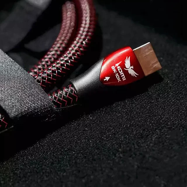 FireBird HDMI 2.1 Kabel mit 10% Silber für Ultra HD Video und HiFi Audio, 8K-10K, 48Gbps, eARC, Farbe: Schwarz/Silber - Bild 1