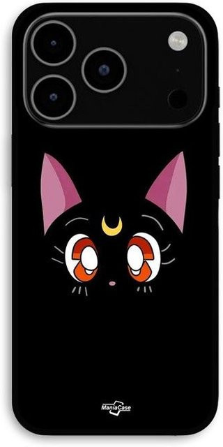 MANIACASE iPhone 17 Pro Max Hülle Schwarze Katze Luna Sailor Moon in Schwarz - Bild 1