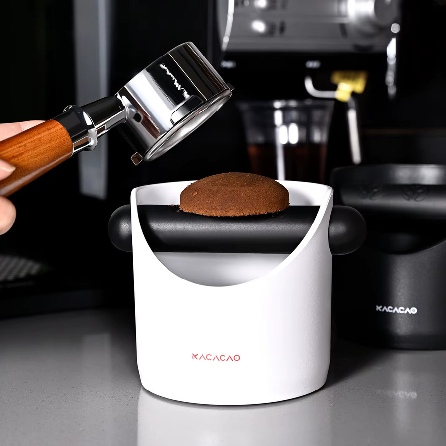 KACACAO Kaffee Knock Box mit abnehmbarem Behälter und Anti-Rutsch-Pads in Rot - Bild 5