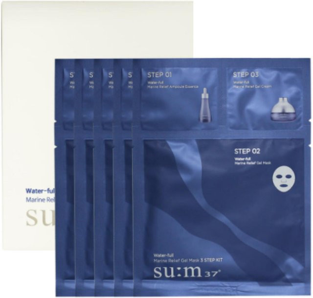 So:m37 Waterful Marine Relief Gel Maske, 31 ml, für trockene und empfindliche Haut - Bild 1