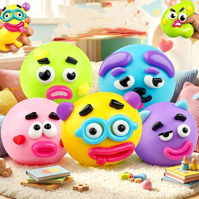 Smushers Curiosities Dog Face Swap Squishy, Slow-Rise-Quetschspielzeug - Bild 1