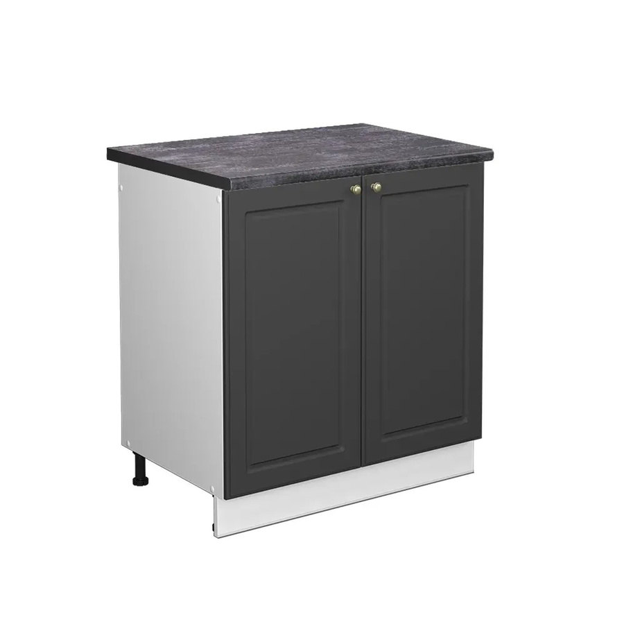 Vicco Spülenunterschrank Fame-Line in Anthrazit-Gold/Weiß, Wandmontage, B: 80 cm, T: 60 cm, H: 82 cm - Bild 2