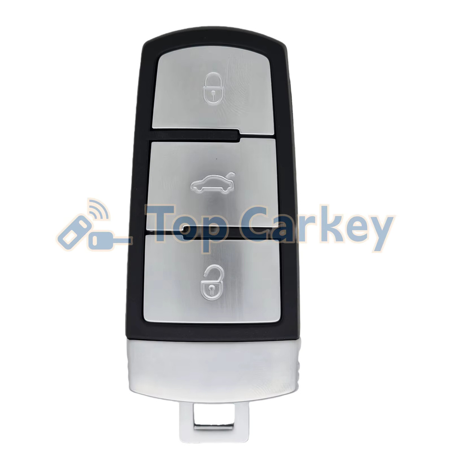 TopCarkey Original Remote Key 3C0959752BA 3C0959752BG mit ID48 ID46 Chip 433MHz für VW Volkswagen Magotan Passat B6 B7 CC 3C in Schwarz - Bild 1