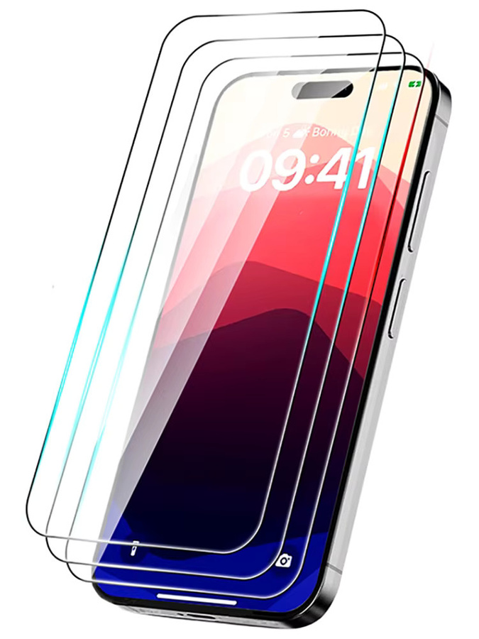 AIHNBG HD gehärtetes Schutzglas für iPhone 11 bis iPhone 16 Pro Max, transparent - Bild 5