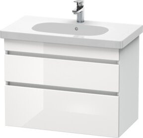 Duravit Waschtischunterschrank DuraStyle in Weiß Hochglanz, wandhängend, B/T/H: 80 x 45,3 x 61 cm - Bild 1