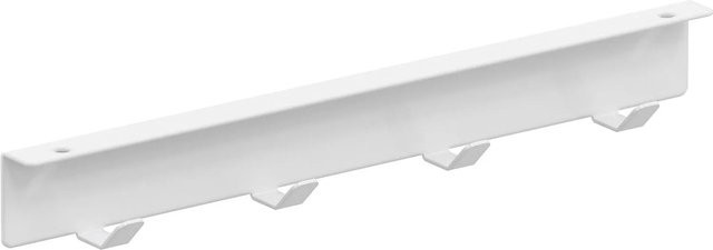 Vauth-Sagel Add Hook Hakenleiste mit 4 Haken aus Stahl in Weiß, Breite: 32,7 cm - Bild 1