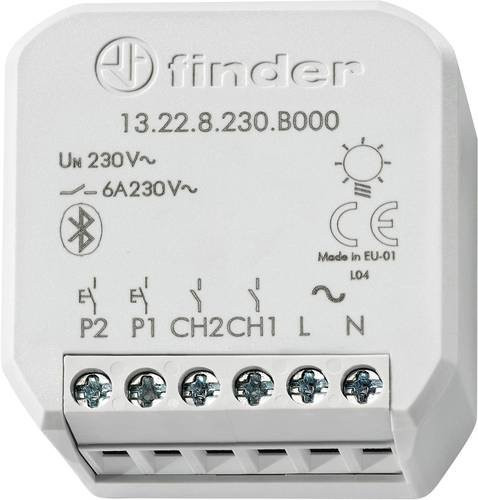 Finder YESLY 2-Kanal Schaltaktor Grau mit Bluetooth - Bild 1