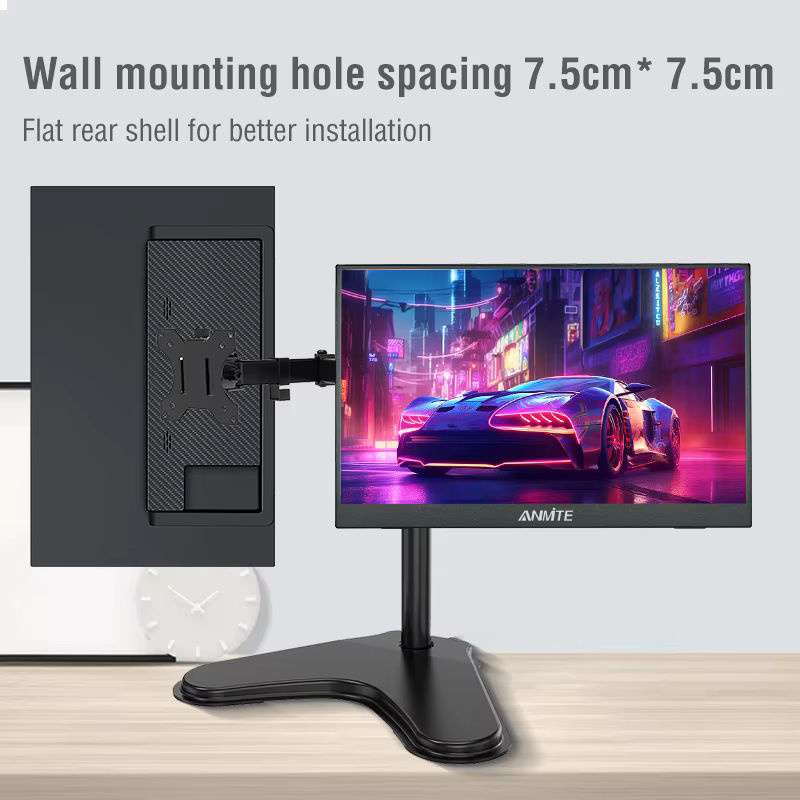 Anmite 16-Zoll Tragbarer Touchscreen-Monitor in Schwarz mit 1200P HDR und 16:10 Format für PC, Laptop, Konsole und Smartphone - Bild 4