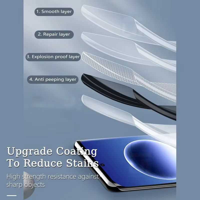 Privatsphäre Hydrogel Schutzfolie für Realme GT 2 Pro Master Explorer Edition, 9H Anti-Spy Displayfolie, transparent - Bild 4
