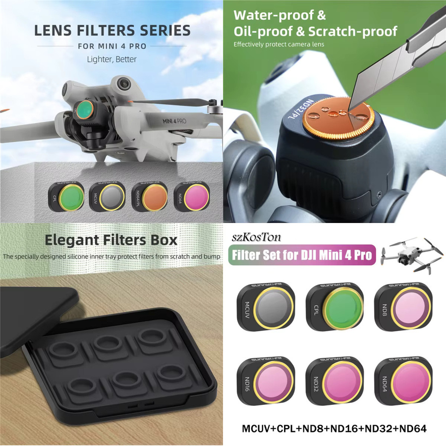 DJI Lito Filterset mit ND, MCUV und CPL Filtern sowie Blendschutz aus optischem Glas für Lito X1, Neo 2, Mini 5 Pro und Mini 4 Pro - Bild 5