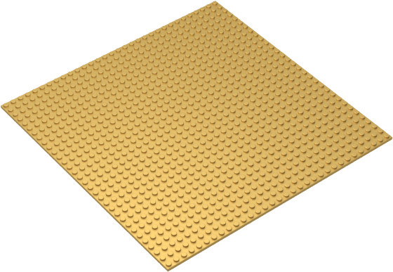 Gobricks Grundplatte 3811, 1-teiliges Set, Gelb - Bild 1