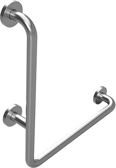 Brillantbad BELP Haltegriff Links Edelstahl gebürstet Silber B/T/H: 63,0 x 6,8 x 11,0 cm mit Abdeckung und 120 kg Traglast für Bad und WC - Bild 1