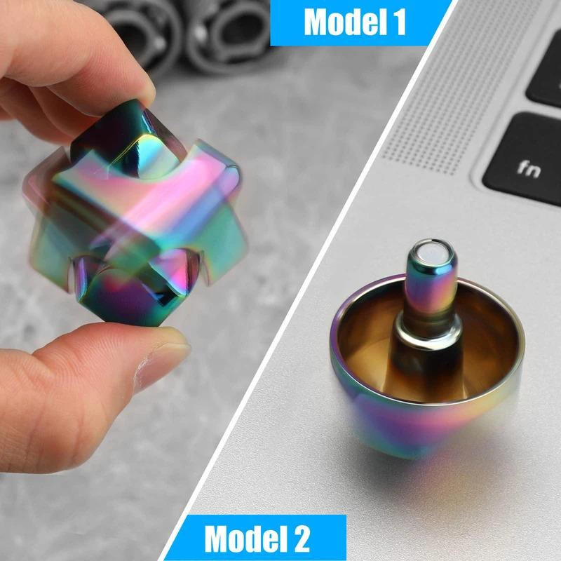 Linyi toy Fidget Spinner Würfel aus Metall bunt - Bild 4